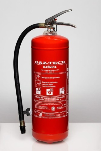 Gaśnica proszkowa 6kg GP6x ABC Gaz Tech