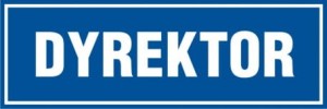 Znak dyrektor 10x30cm, płyta sztywna